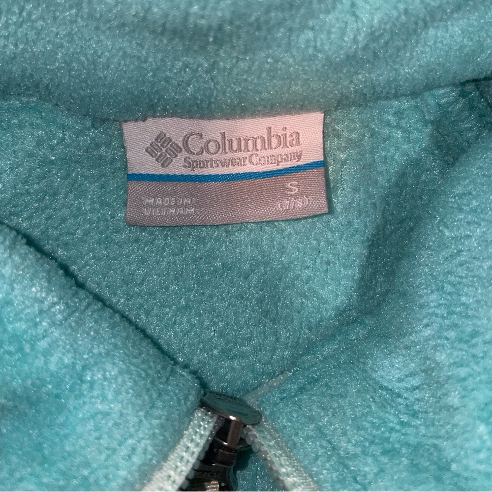 Columbia Teal Fleece Jacket - Picture 2 of 6